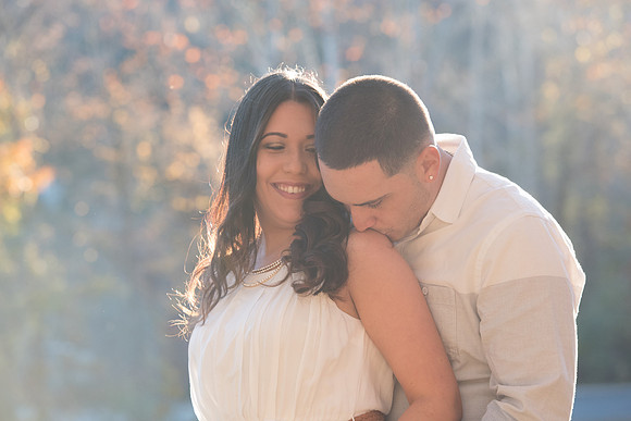 Southbury Connecticut Engagement Session photography with Autumn colors 