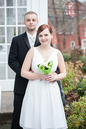 Simple and affordable wedding ceremony and portrait session in Brookfield Connecticut
