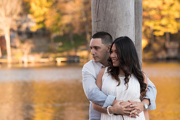 Southbury Connecticut Engagement Session photography with Autumn colors 