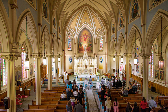 Connecticut Latino Wedding at Sacred Heart Church in Waterbury and reception at Grand Oak Villa in Oakville, Connecticut