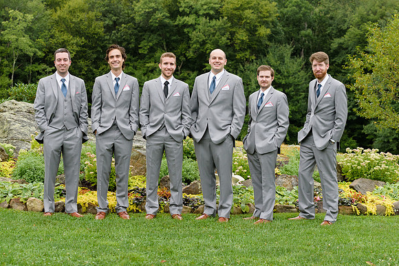 Groomsmen at Wood Acres Farm in Terryville, Connecticut