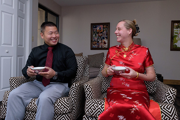 Asian Tea Ceremony pre wedding at The Heritage Hotel in Southbury, Connecticut