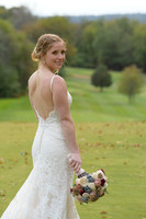 Bride with sola faux flowers The Traditions Golf Course Wallingford, Connecticut
