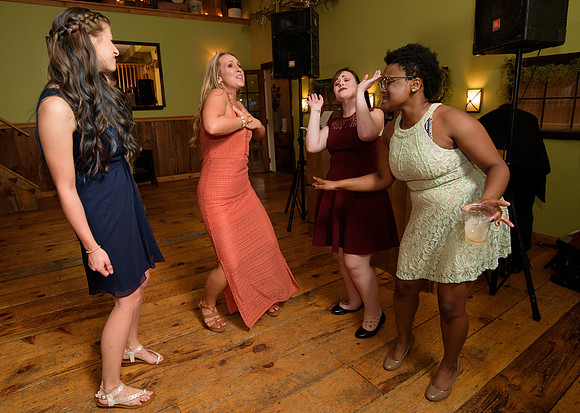 Wedding reception dancing Wood Acres Farm, Terryville, CT
