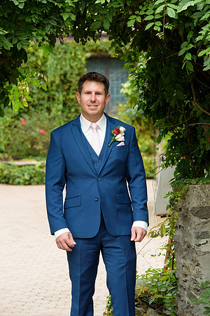 Groom portrait at Saint Clements Castle in Portland, Connecticut