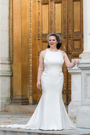Bridal Portraits at Hartford City Hall in Hartford, Connecticut