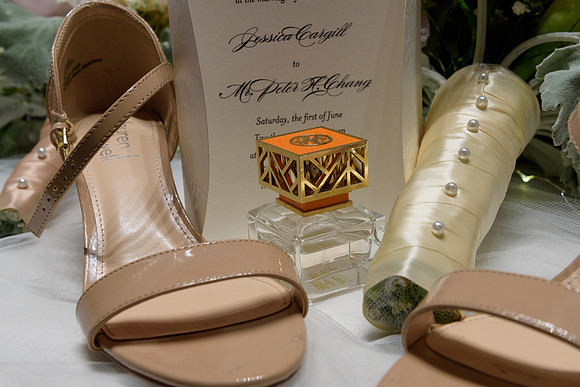 Wedding Bouquet, invitation and shoes