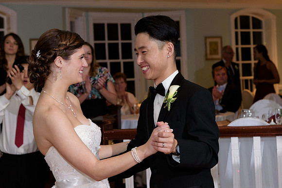 Bride and groom first dance multi cultural wedding Nutmeg Restaurant, East Windsor Connecticut