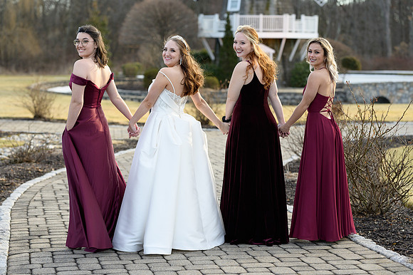 Bride and bridesmaids boho style wedding, Aquaturf, Plantsville, Connecticut