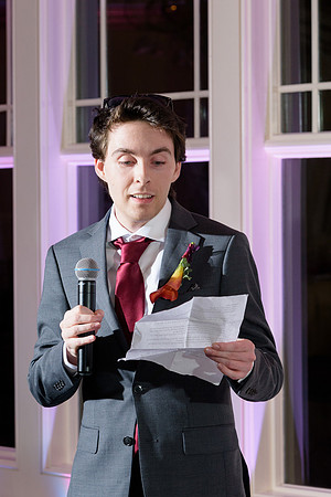 Best Man giving a toast at the Riverview in Simsbury, Connecticut