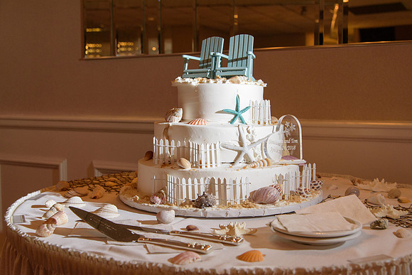 Wedding Cake at La Mirage in North Haven, Connecticut