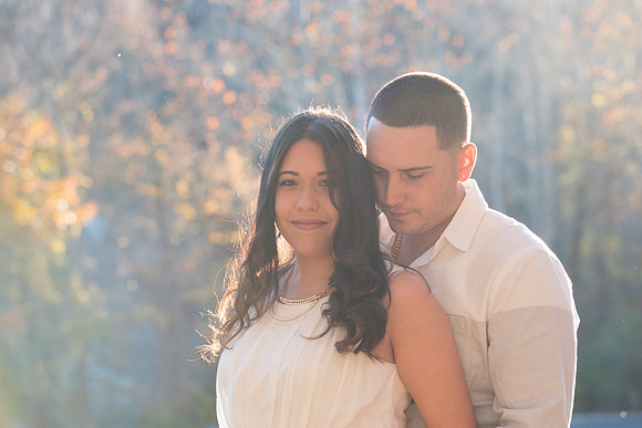 Southbury Connecticut Engagement Session photography with Autumn colors 