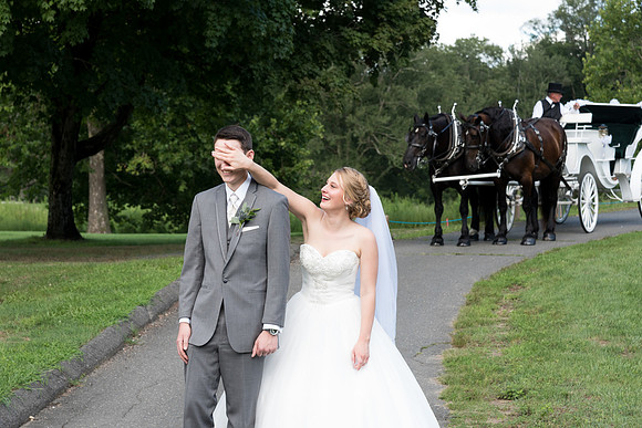 First Look bride and groom at the Heritage Hotel Wedding in Southbury, Connecticut