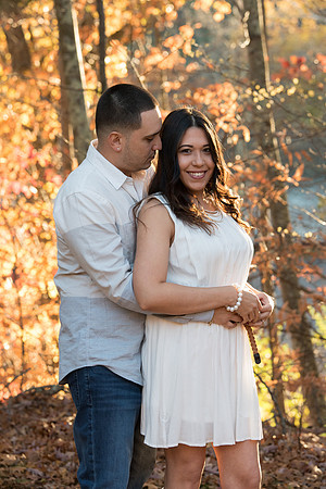 Southbury Connecticut Engagement Session photography with Autumn colors 