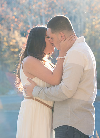 Southbury Connecticut Engagement Session photography with Autumn colors 