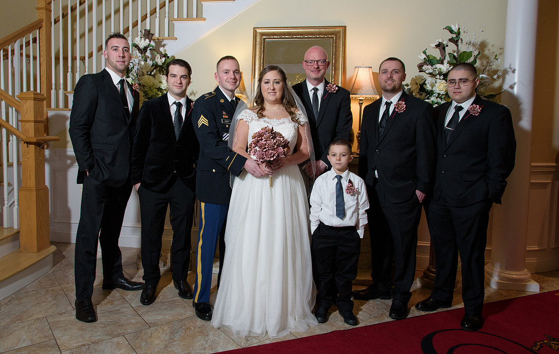 Military Wedding at Testas Banquet Facility in Southington Connecticut