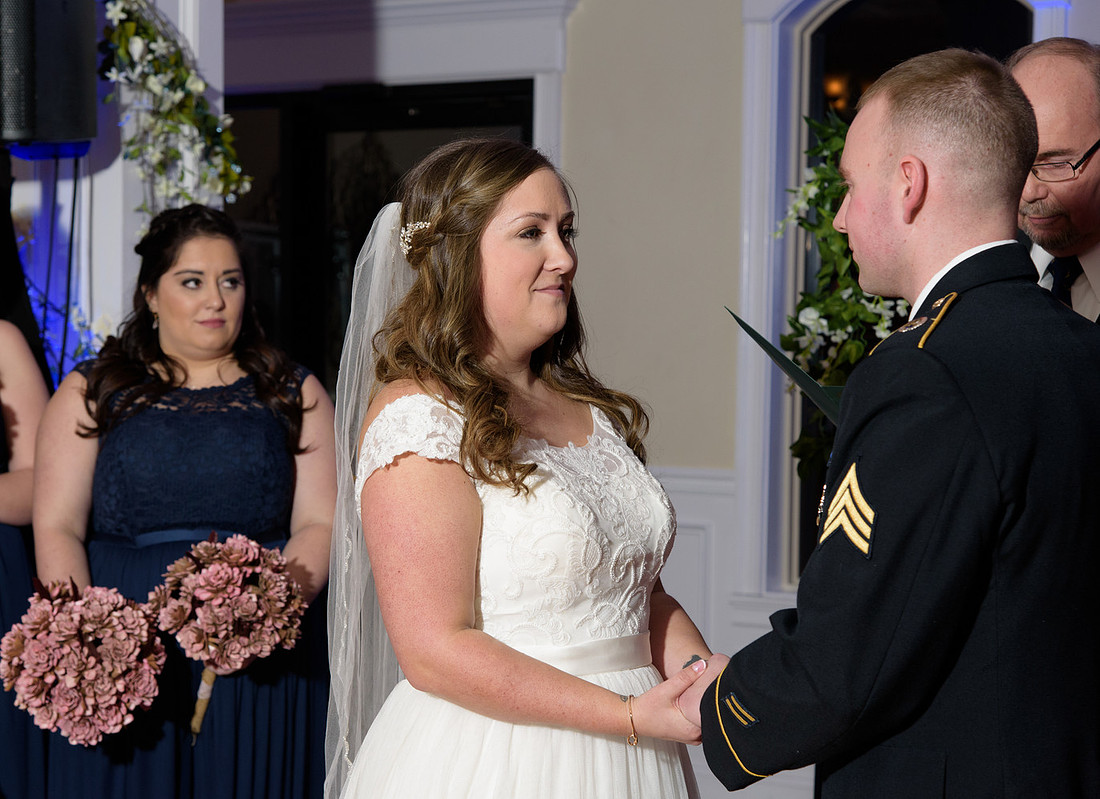 Military Wedding at Testas Banquet Facility in Southington Connecticut