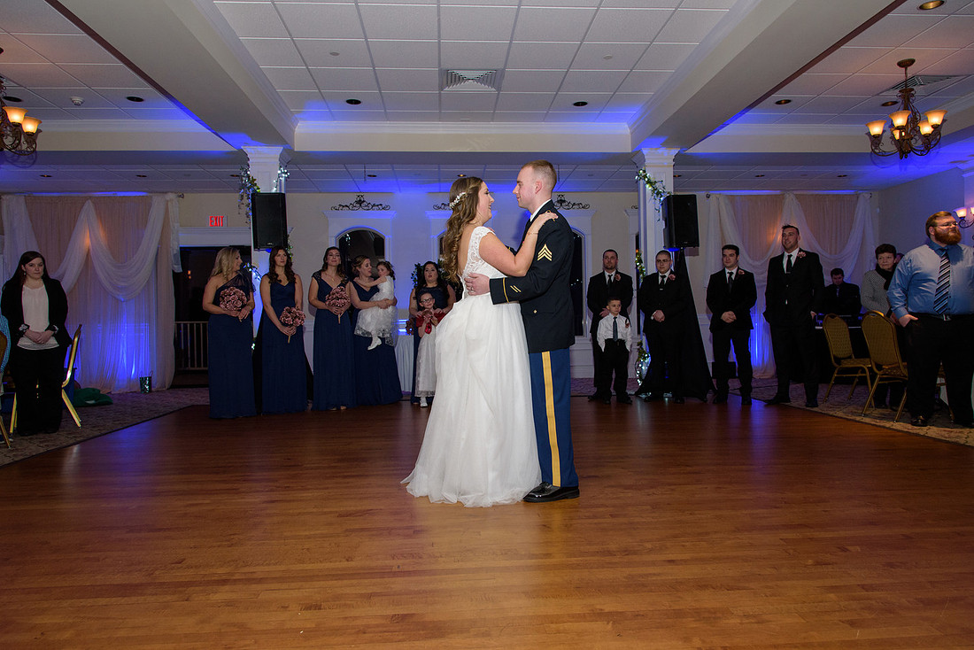 Military Wedding at Testas Banquet Facility in Southington Connecticut