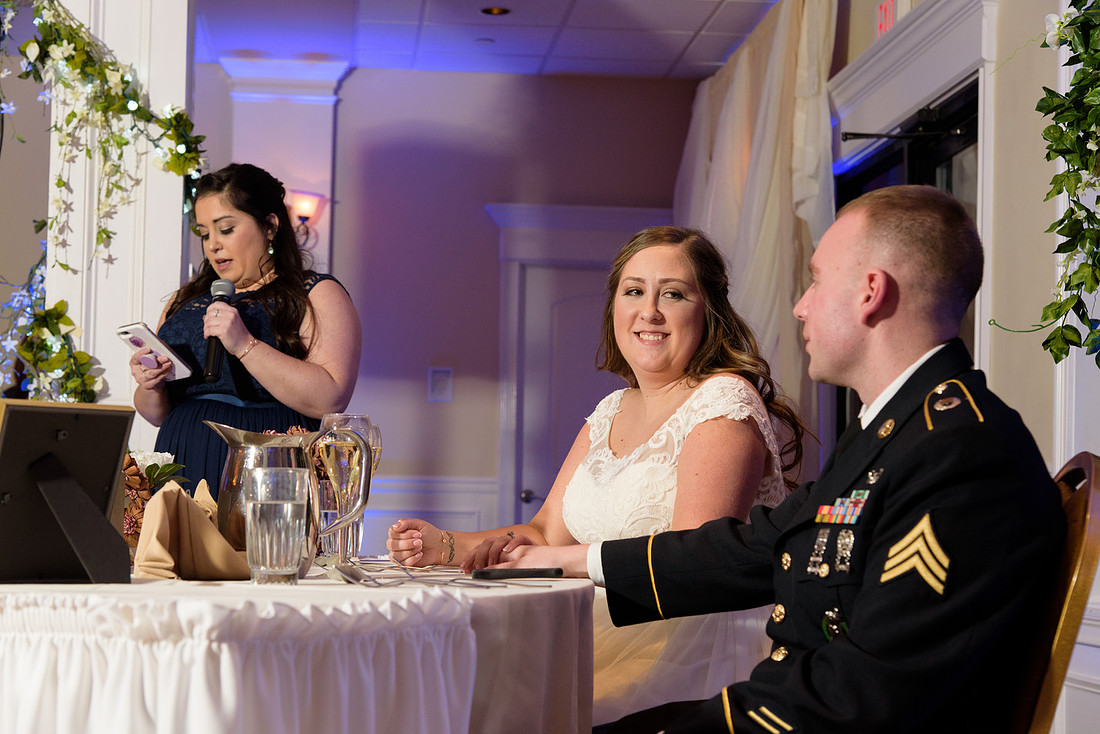 Military Wedding at Testas Banquet Facility in Southington Connecticut