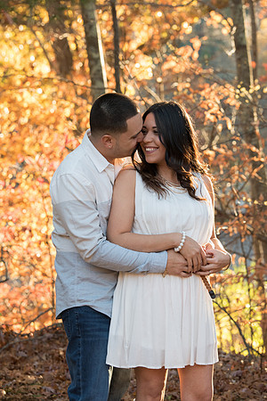 Southbury Connecticut Engagement Session photography with Autumn colors 