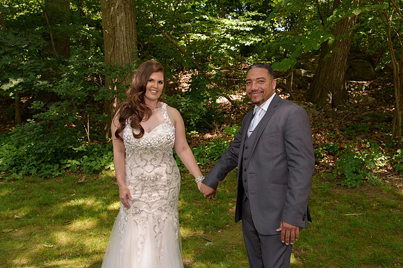Top Wedding Photogapher shoots wedding featuring bridal portraits in Waterbury Park, and ceremony and reception at the Greek Orthodox Church in Waterbury