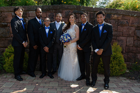Top Wedding Photogapher shoots wedding featuring bridal portraits in Waterbury Park, and ceremony and reception at the Greek Orthodox Church in Waterbury