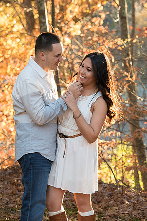 Southbury Connecticut Engagement Session photography with Autumn colors 