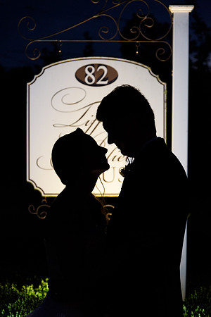 Night Photo Silhouette at Tiffany Juliet House in Glastonbury, Connecticut