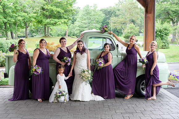 Bridesmaids getting sassy at The Heritage Hotel in Southbury, CT