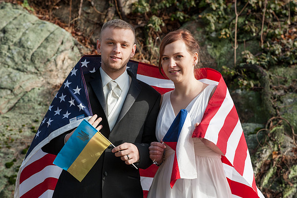 Simple and affordable wedding ceremony and portrait session in Brookfield Connecticut