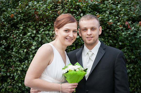 Simple and affordable wedding ceremony and portrait session in Brookfield Connecticut