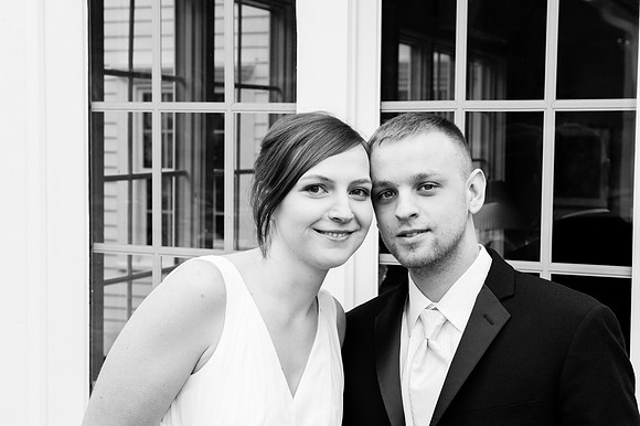 Simple and affordable wedding ceremony and portrait session in Brookfield Connecticut