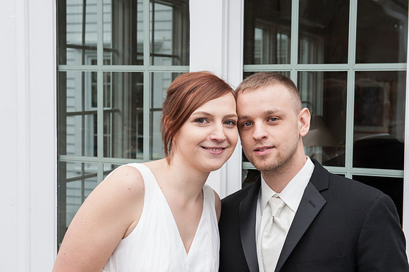 Simple and affordable wedding ceremony and portrait session in Brookfield Connecticut