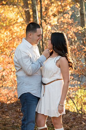Southbury Connecticut Engagement Session photography with Autumn colors 